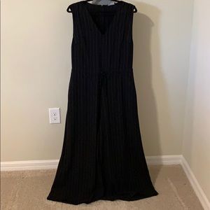 Noir Pinstripe jumpsuit size Large.